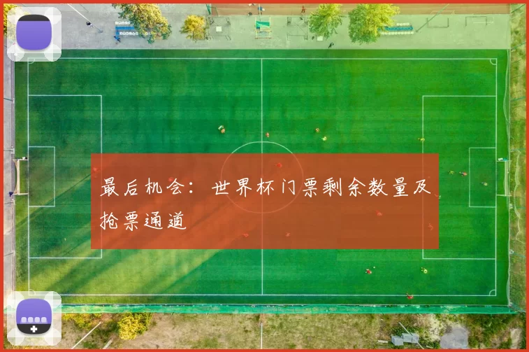 最后机会:世界杯门票剩余数量及抢票通道